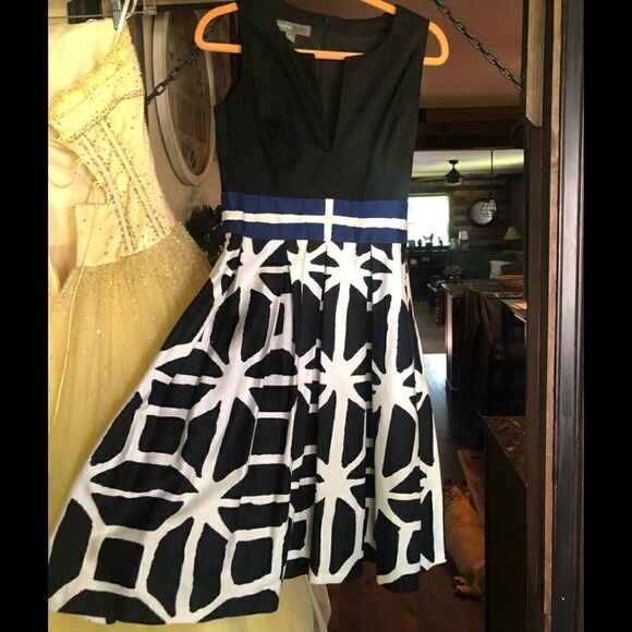 Donna Ricco summer pleated sleeveless dress.size 6 - Picture 1 of 9